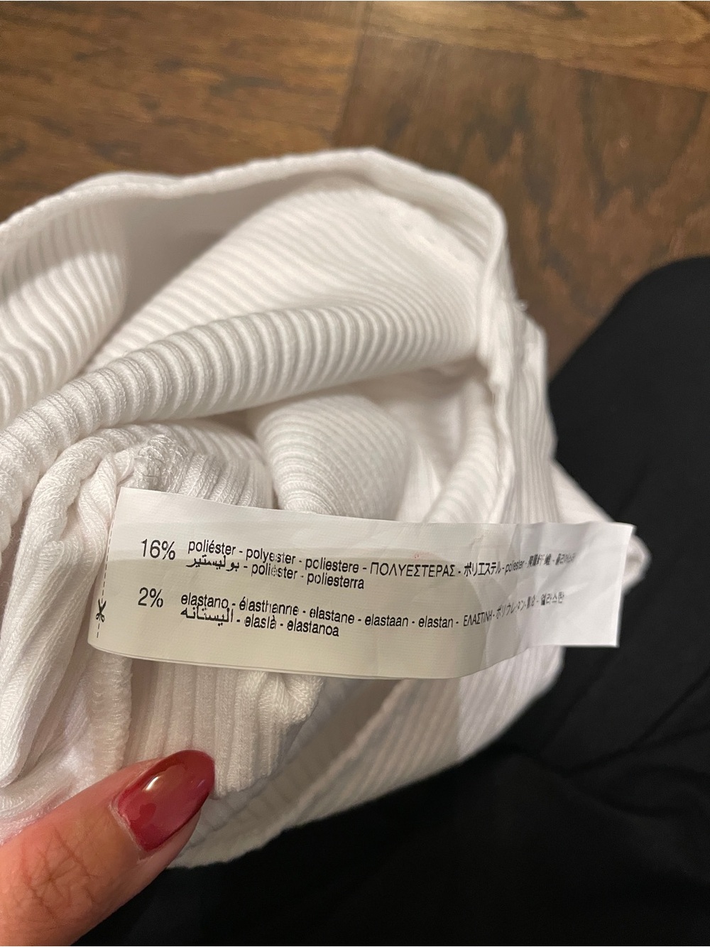 Zara Strapless Ribbed bodysuit - Small - Picture 5 of 8